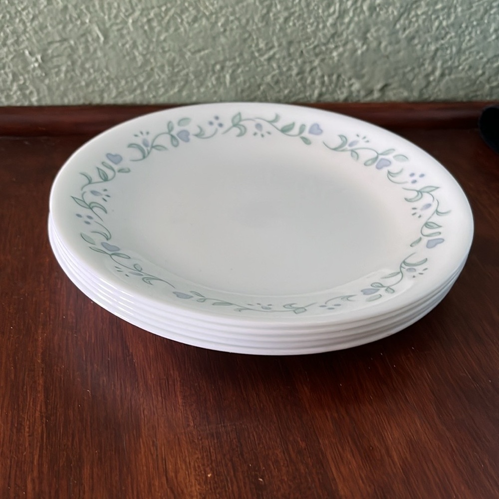 5 Corelle Corning Ware Country Cottage Bread Plates (7”)